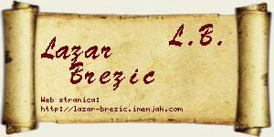 Lazar Brezić vizit kartica